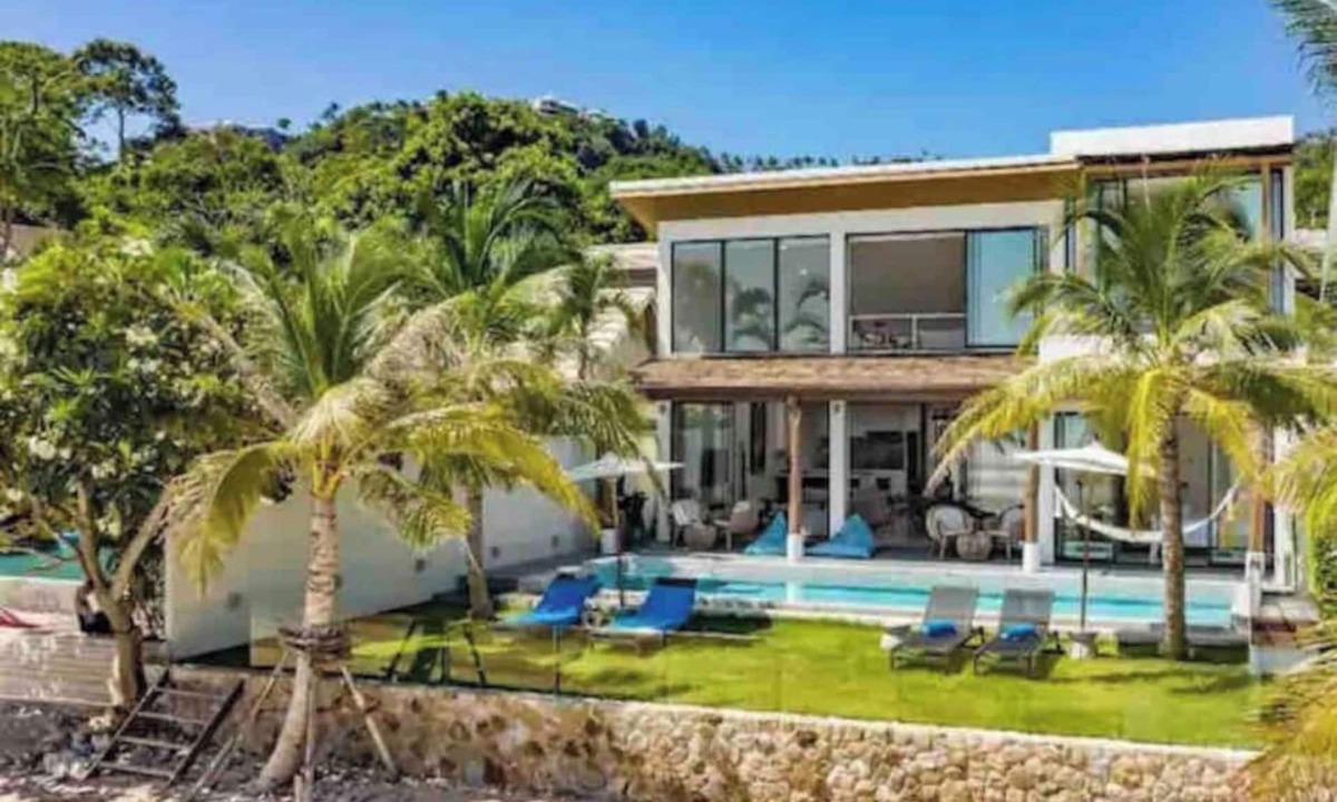 Na Thon Villa | Beachfront Villa InduBlue .5 En-Suite AC bedrooms .Housekeeper Inc. Private Pool