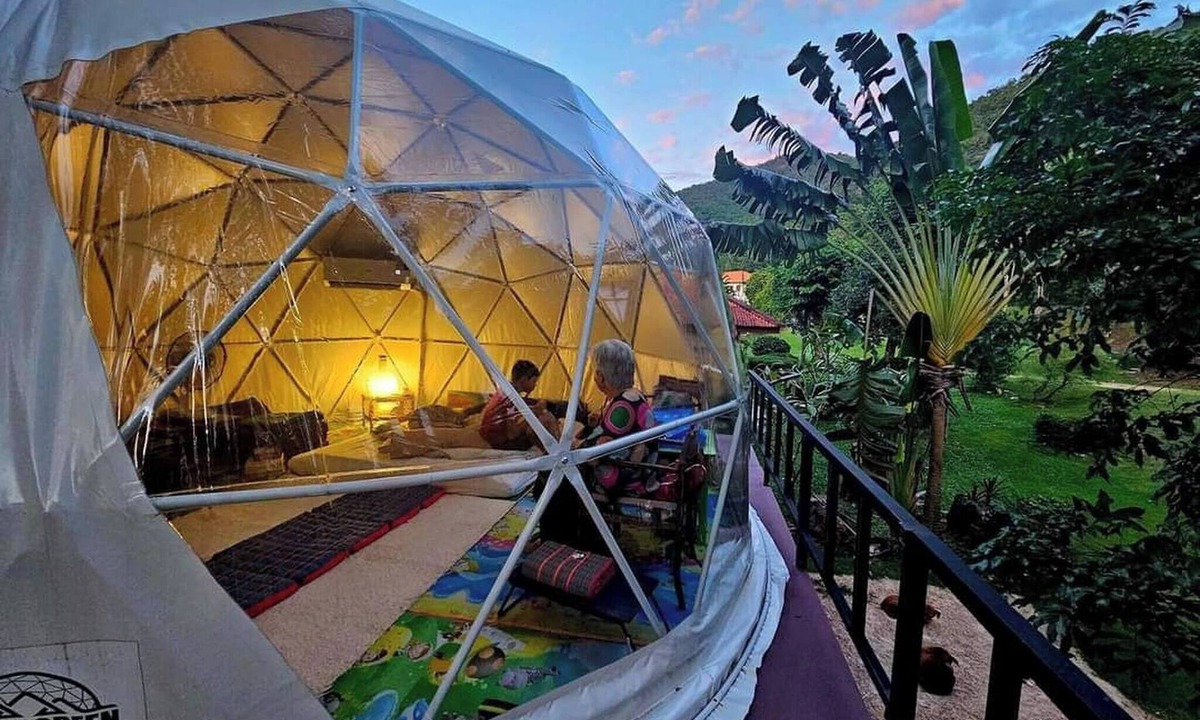 Phetchaburi Bed & Breakfast | Dome & Treehouses for family 2 adults & 2 kids