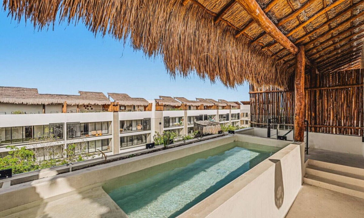 Playa Paraiso Condo | Quiet 2BR Penthouse w Private Pool | Gym | CoWork