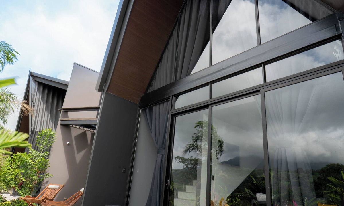 Arenal Hot Springs Cabin | Stylish A-Frame Escape Cabin w/hot tub Volcano view