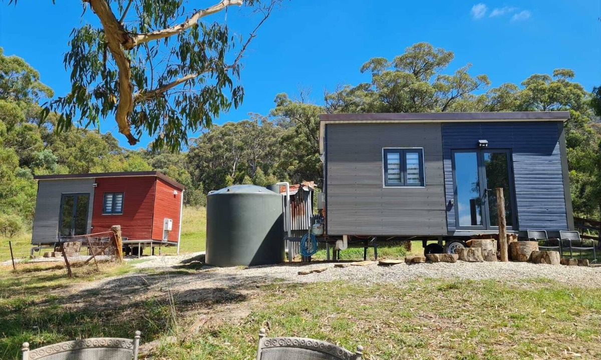 Hartley House | Unique two tiny homes set up with private dam