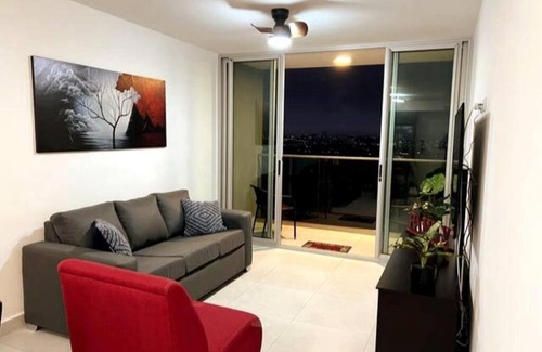 Rincon de Sabanilla Apartment | Best Views of Central Valley Fully Equipped Condo 24-7 Security