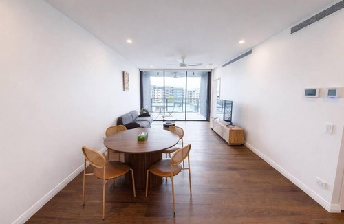 West End Apartment | 2BR Sunlit Stay w Balcony and Parking in West End
