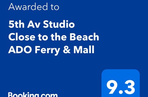 Centro Apartment | 5th Av Studio Close to the Beach ADO Ferry & Mall