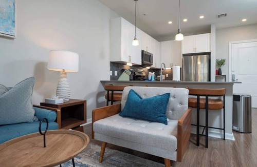 Assembly Square Apartment | Pool View Central Condo Assembly Row W/D Gym & Pool Sleep 5