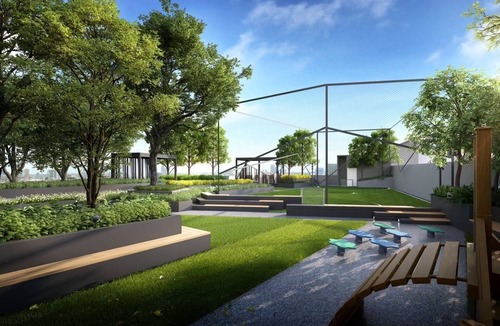 Hua Mak Condo | Rooftop pool shopping mall gym train boat bus walk 5 min wifi room top floor