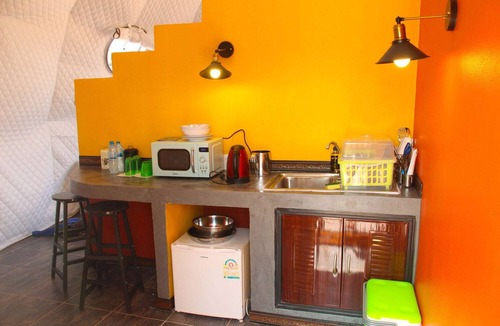 Udon Thani RV Rental | Starry Glamping Domes with Deck & Netbed