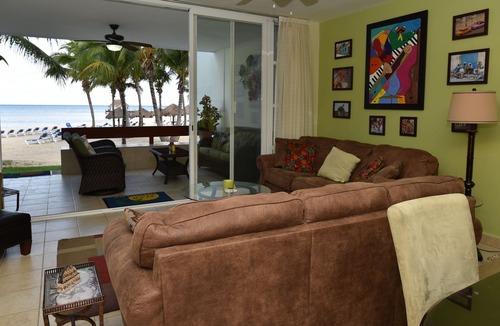 Costa Maya Condo | Step Off your private terrace to the Sandy Beach
