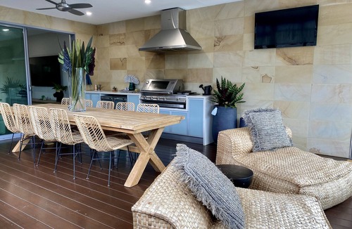 Mudjimba House | The Palm - Beachside Home with Heated Pool, Cinema & Games Room