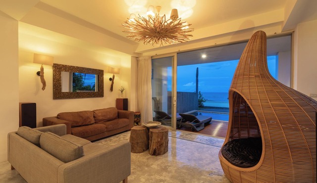 Beachfront 3BR Villa in Kuiburi – Private Pool & Ocean Views