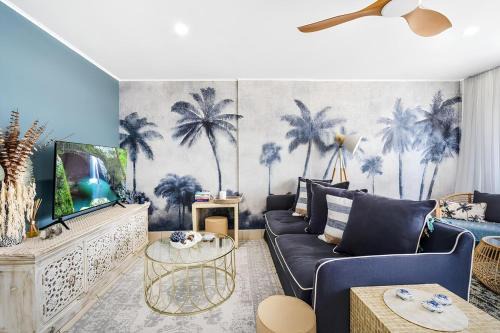 Blue Palms By The Beach