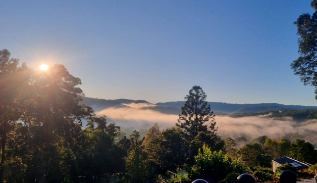 Hilltop hinterland heaven. 2 min drive to Canungra’s Main Str.