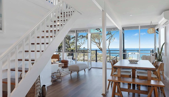 Panoramic Ocean Views | Whale Watching, Fireplace