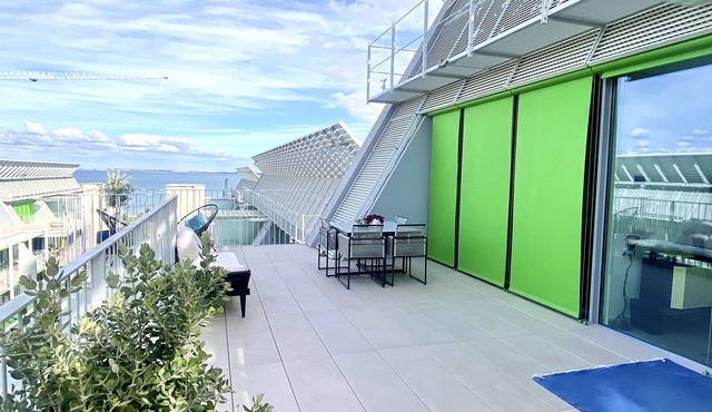 Penthouse with river view 5 minutes from Web Summit and more