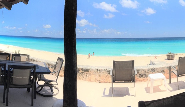 Privately owned 3 bedroom Ocean front condo with 25 ft beachfront terrace