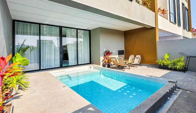 Pure space villa 4BR KTV BBQ Kitchen Swimming pool