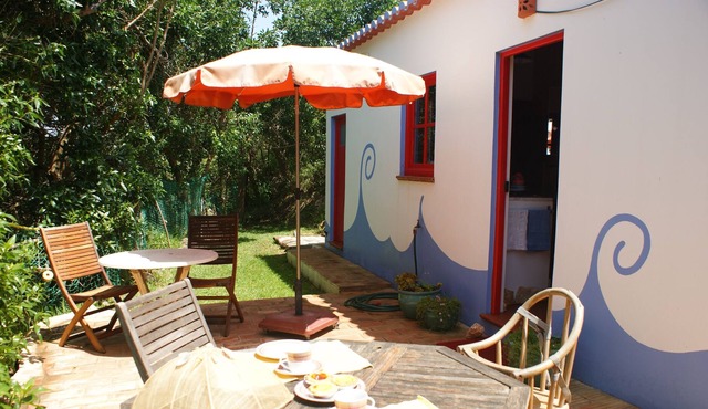 Rustic Cottage with studio apartment and sleeping loft: garden with ocean views!