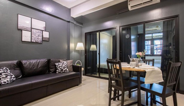 T5 2 Bedrooms/6guests/full kitchen/1 min to BTS