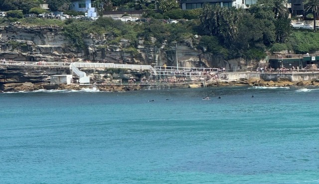 Tamarama beach house with magnificent views and parking for three cars